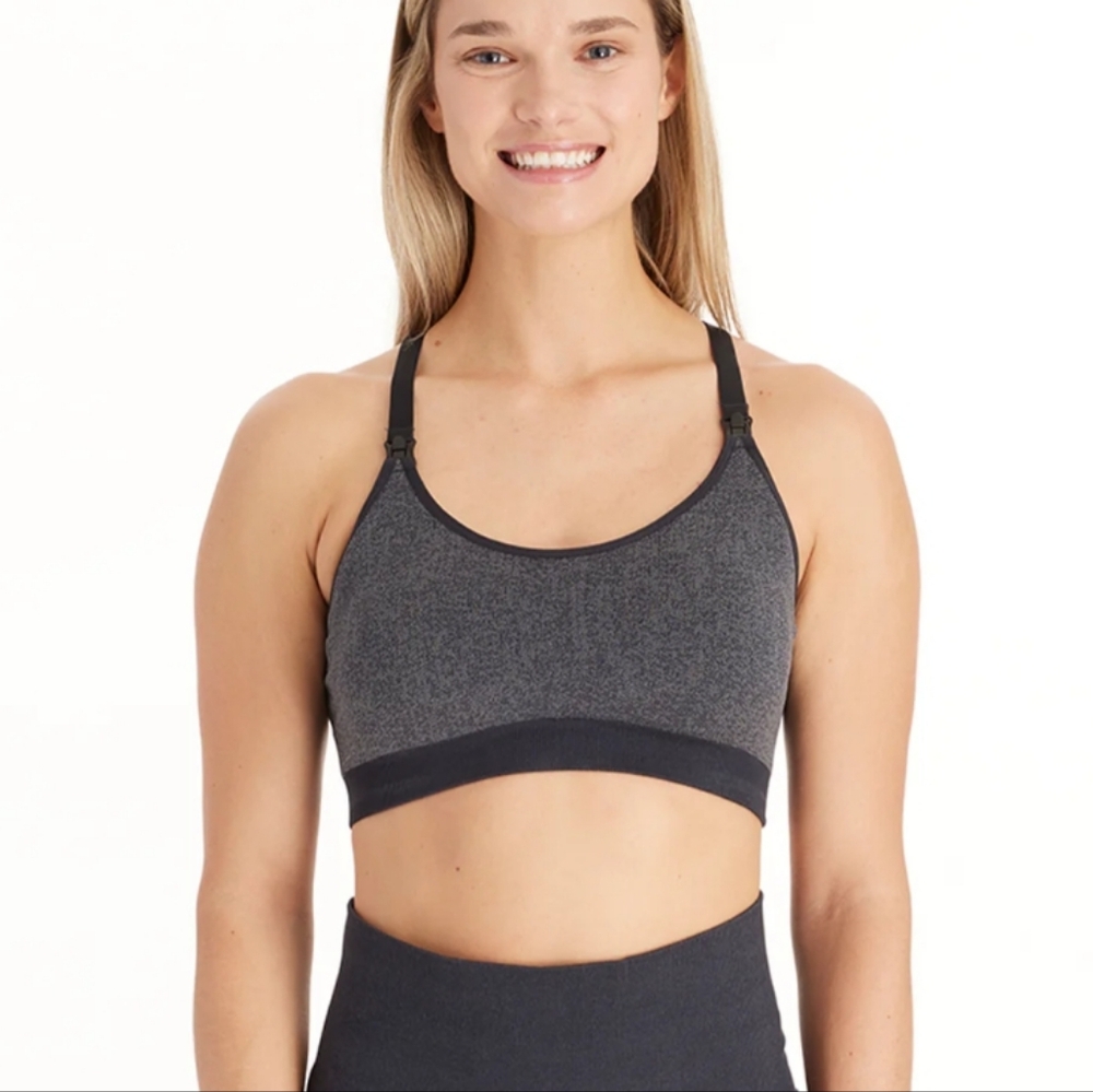 Modern Eternity Bella Active Maternity Nursing Bra - Dark Grey